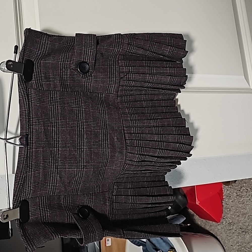Plaid mini skirt